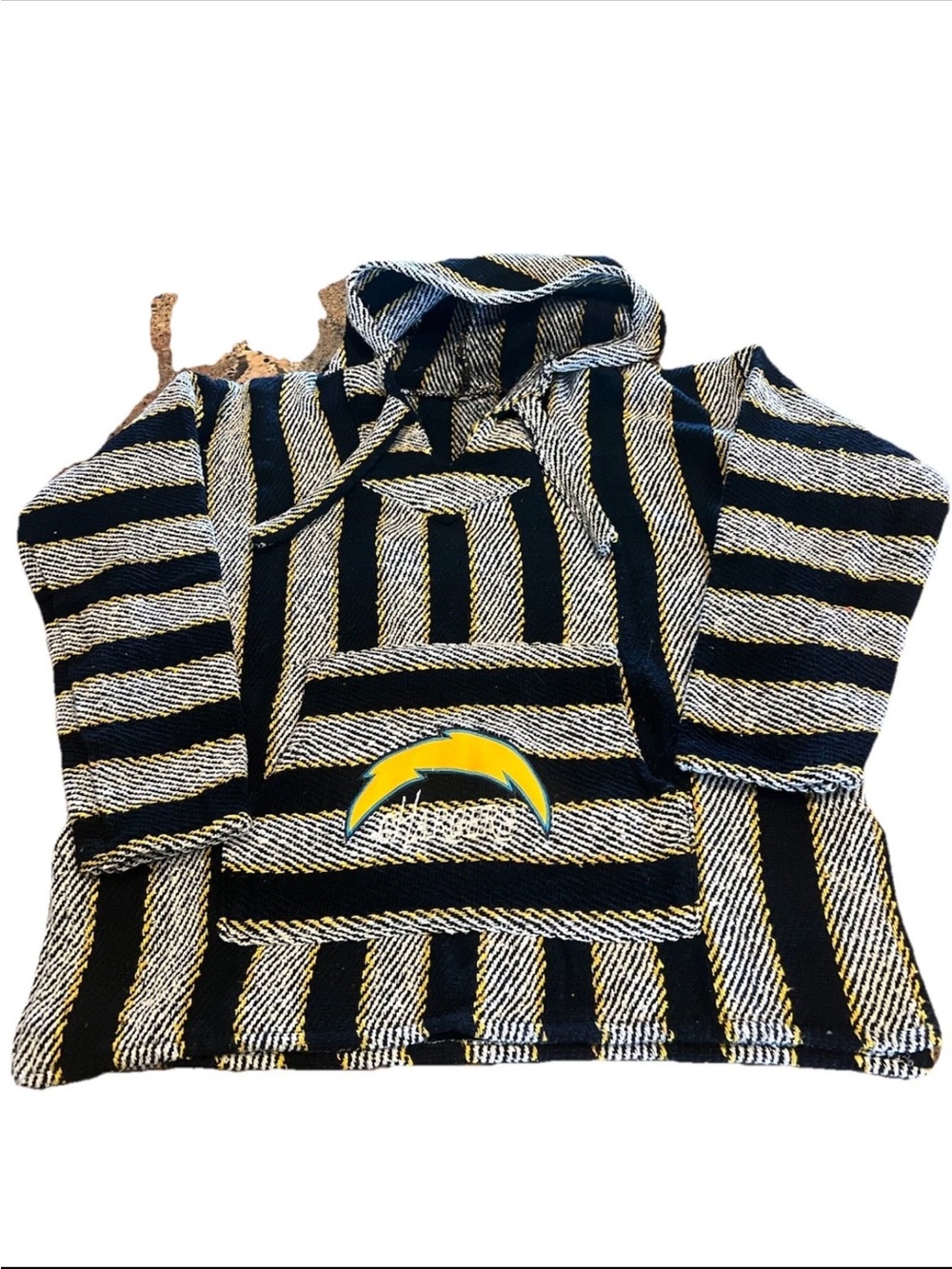 Vintage San Diego Chargers Baja Hoodie XL Blue/white/gold NFL Football